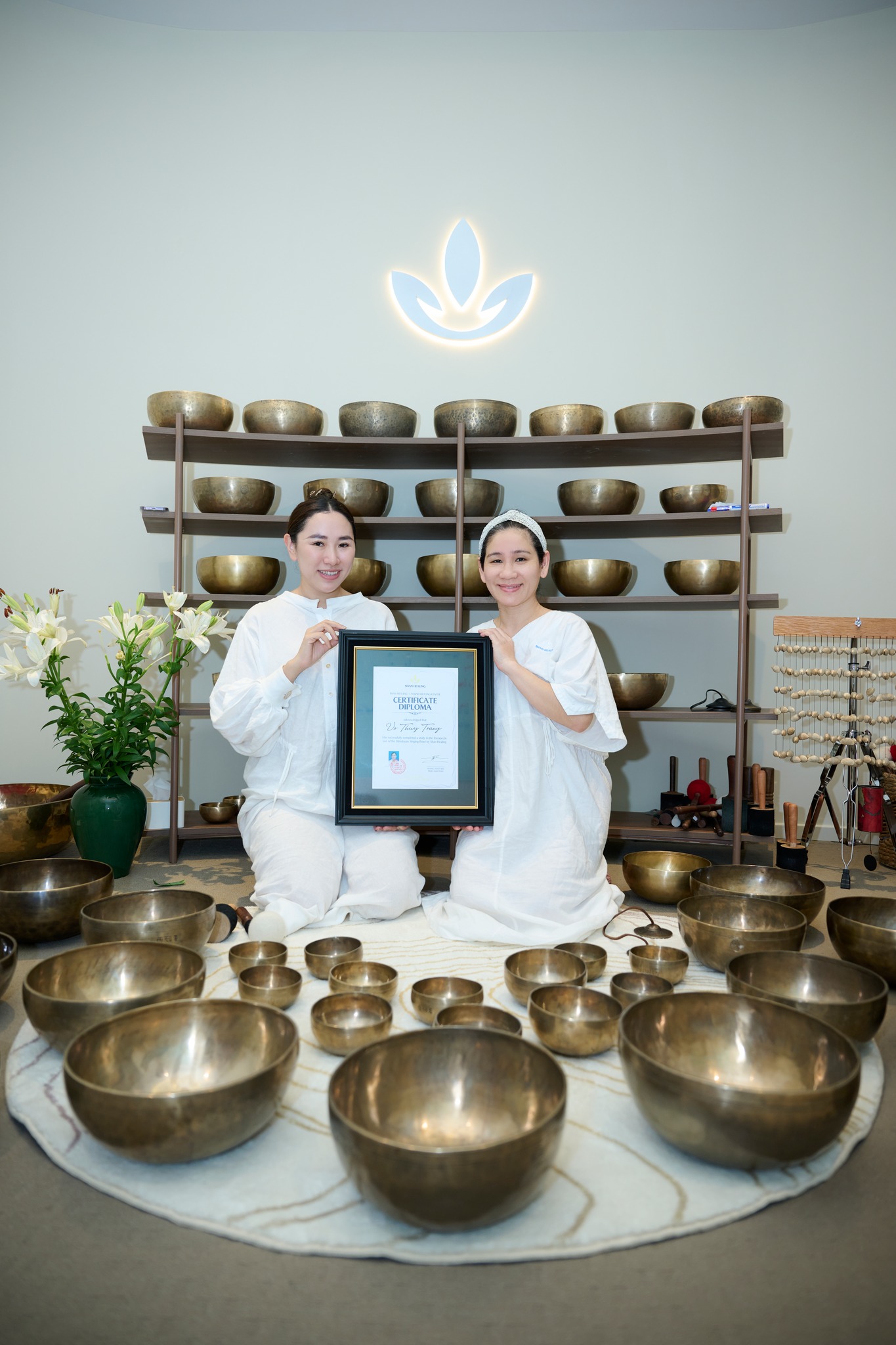 kết thúc khóa học chuông tháng 7 Shan Healing