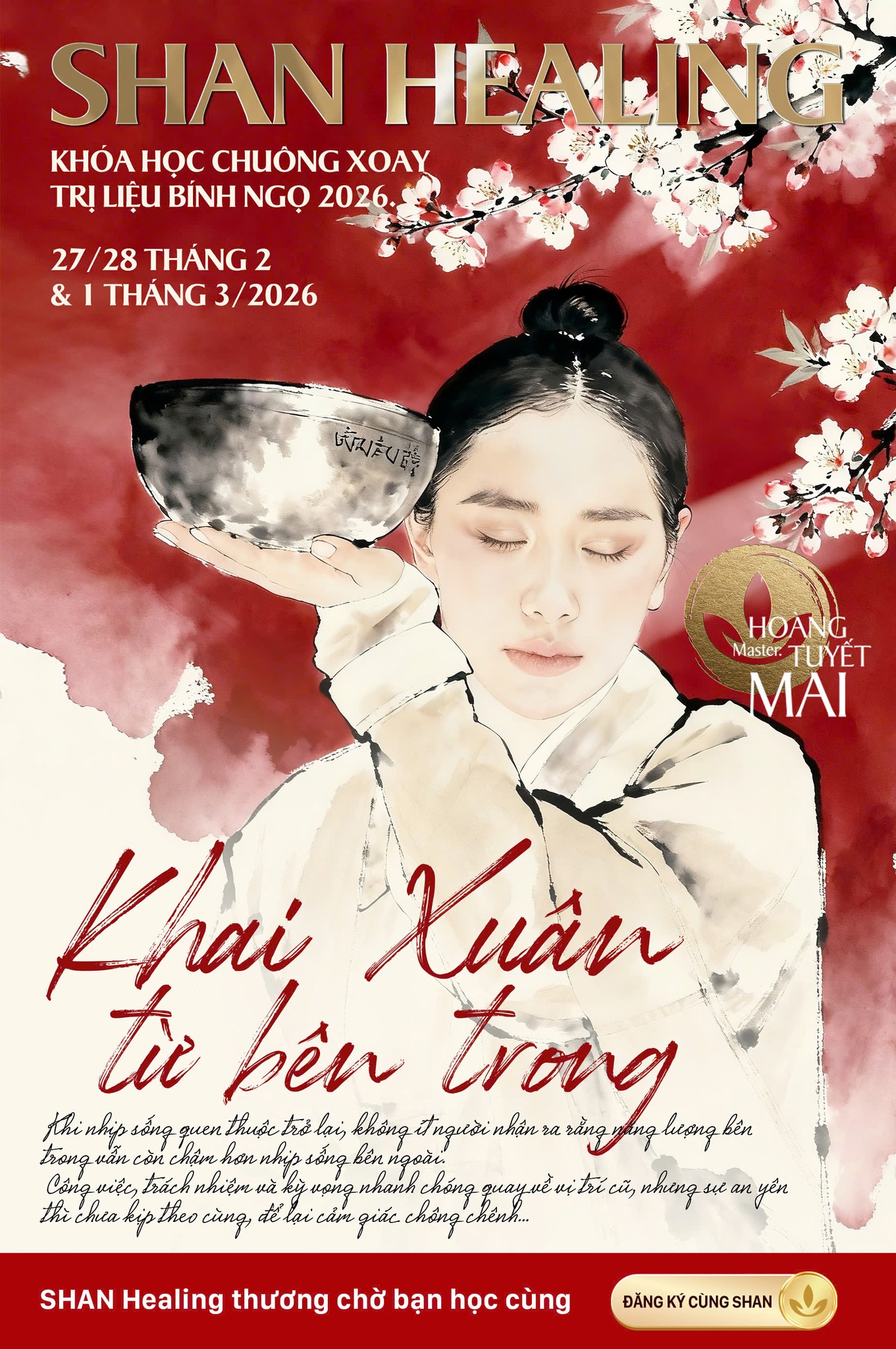 SHAN Healing mở đăng ký sớm cho khóa học chuông xoay trị liệu sau tết bính ngọ 2026