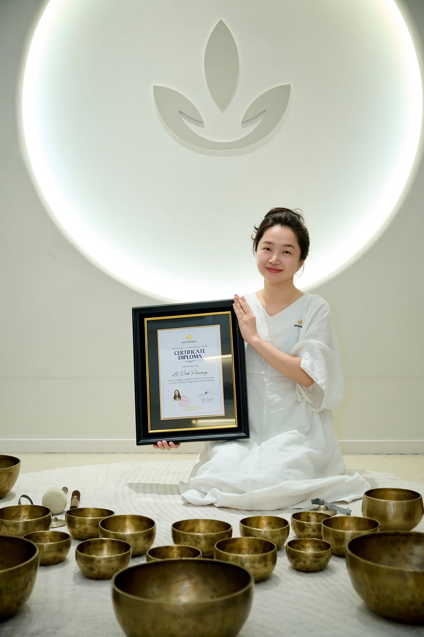 kết thúc khóa học chuông giữa tháng 7 tại SHAN Healing