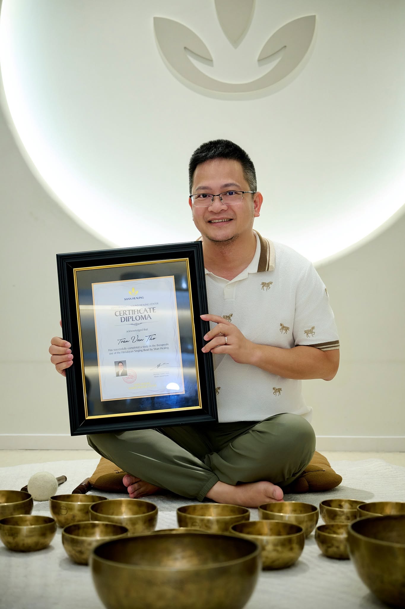 kết thúc khóa học chuông giữa tháng 7 tại SHAN Healing