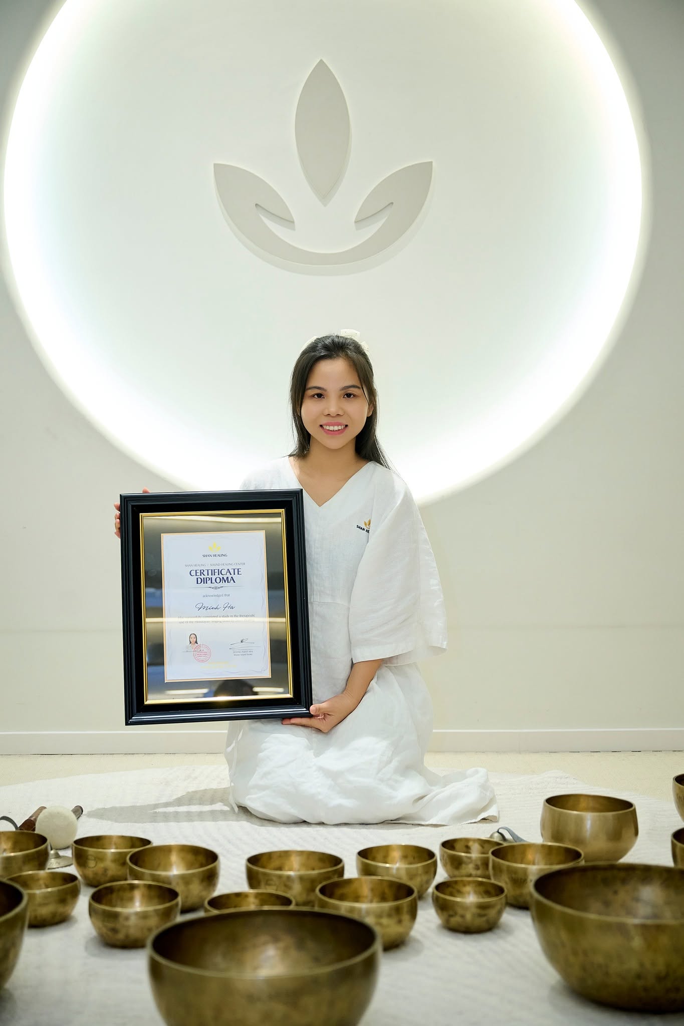 kết thúc khóa học chuông giữa tháng 7 tại SHAN Healing
