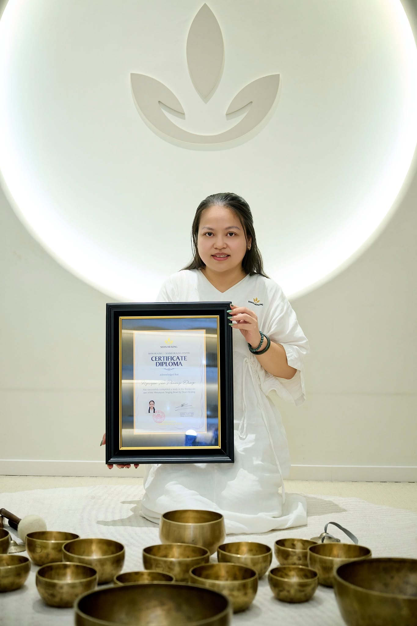 kết thúc khóa học chuông giữa tháng 7 tại SHAN Healing