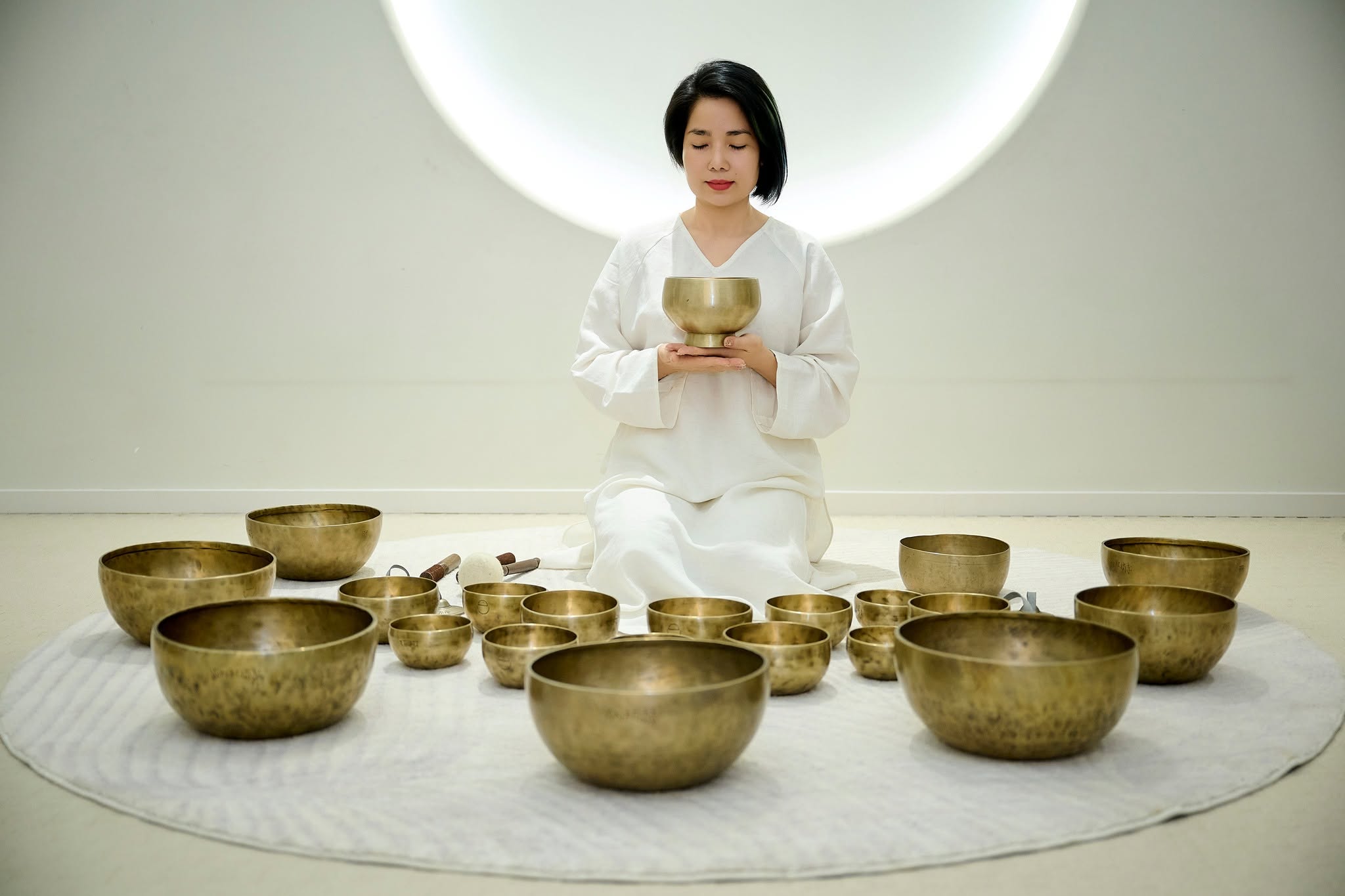 kết thúc khóa học chuông giữa tháng 7 tại SHAN Healing