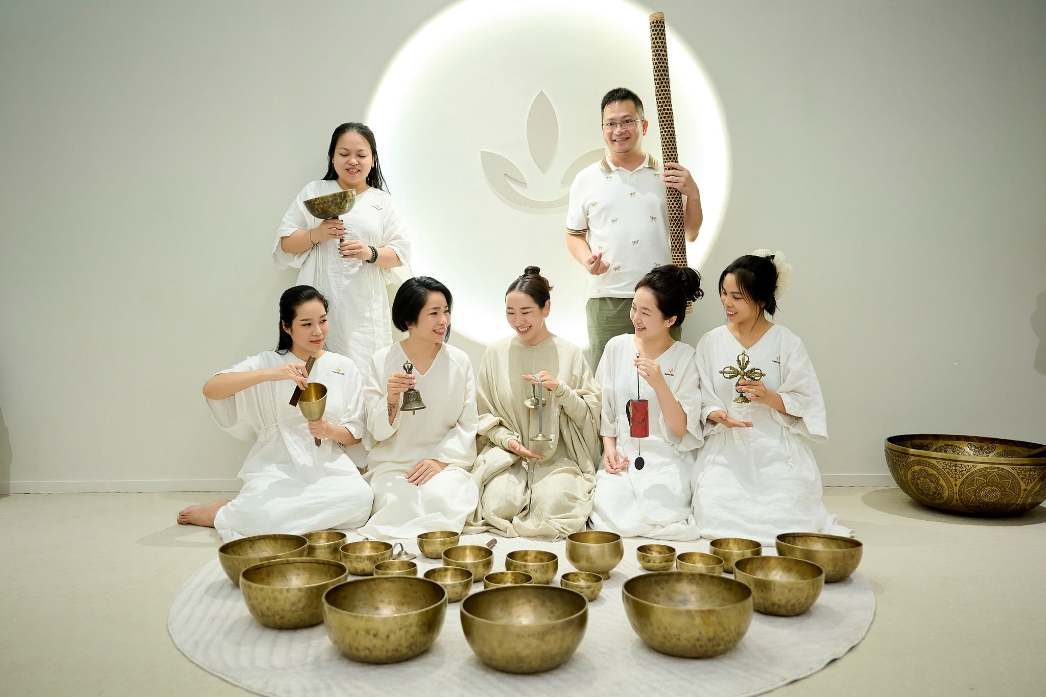 kết thúc khóa học chuông giữa tháng 7 tại SHAN Healing