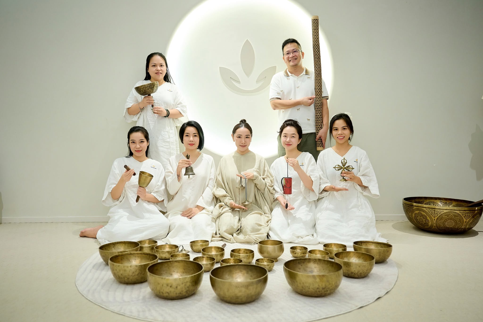 kết thúc khóa học chuông giữa tháng 7 tại SHAN Healing