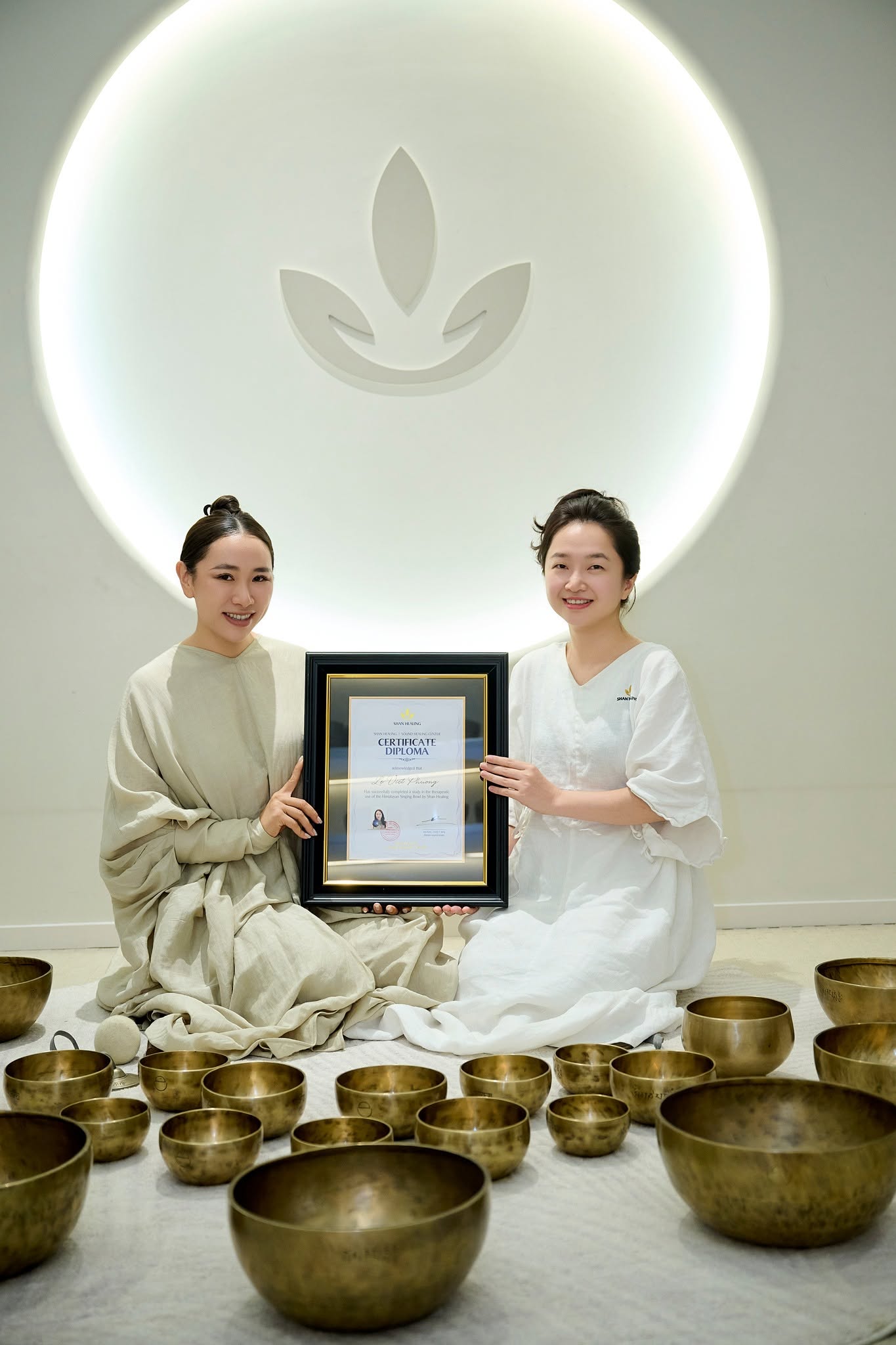 kết thúc khóa học chuông giữa tháng 7 tại SHAN Healing