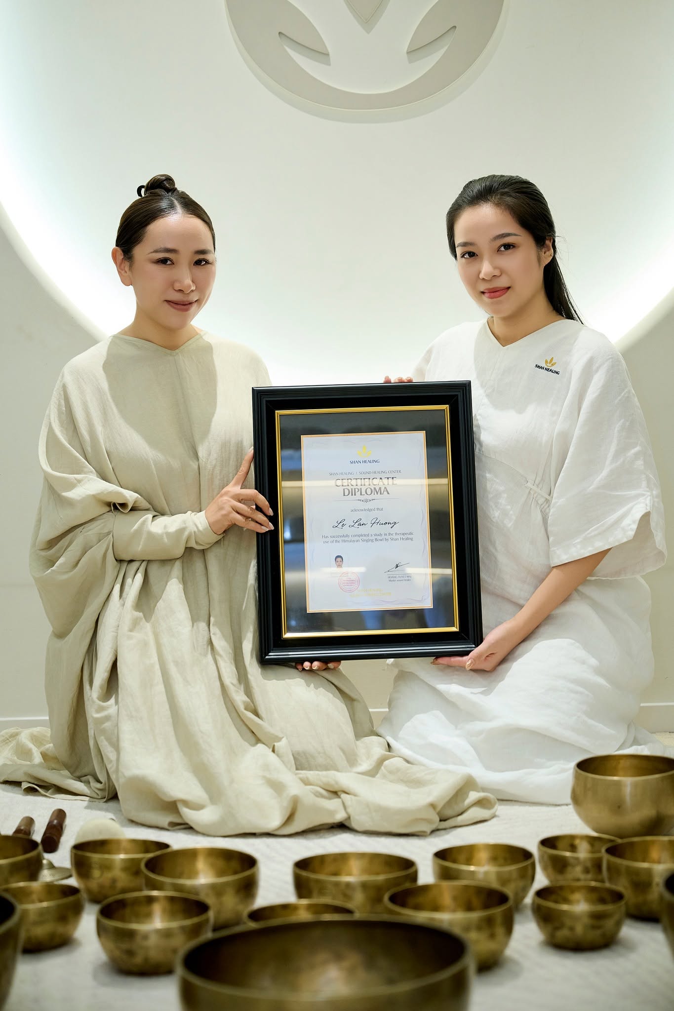 kết thúc khóa học chuông giữa tháng 7 tại SHAN Healing