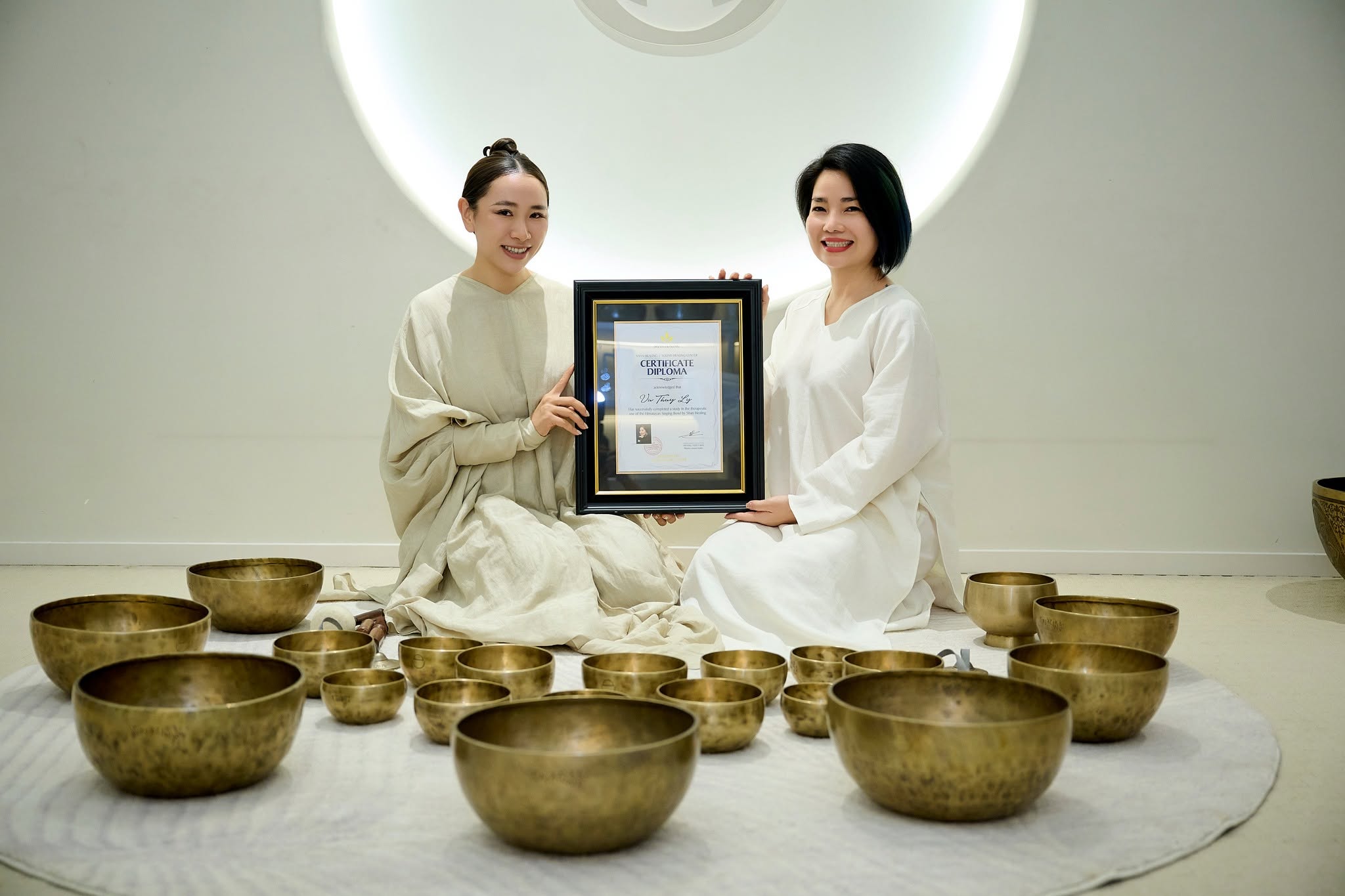 kết thúc khóa học chuông giữa tháng 7 tại SHAN Healing