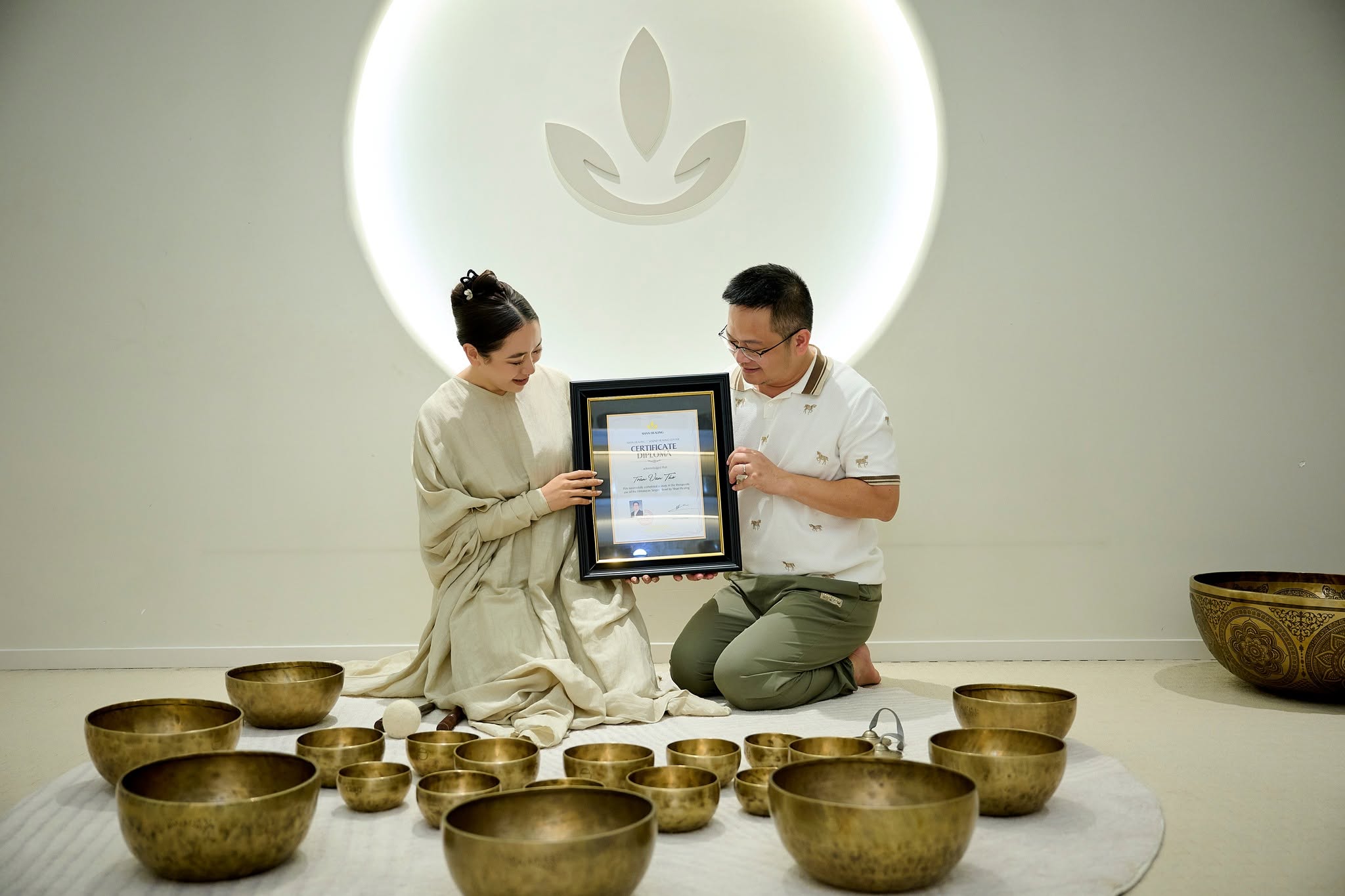 kết thúc khóa học chuông giữa tháng 7 tại SHAN Healing