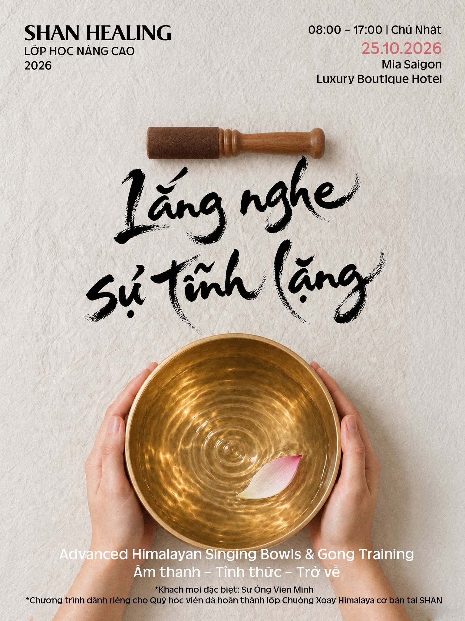 Khóa đào tạo nâng cao: Lắng nghe sự tĩnh lặng