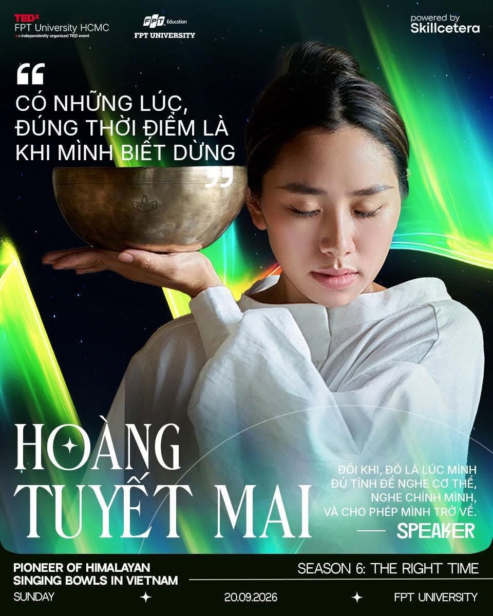 Từ áp lực kiệt sức đến giấc ngủ trọn vẹn: Câu chuyện chưa kể của master hoàng tuyết mai trên sân khấu tedx
